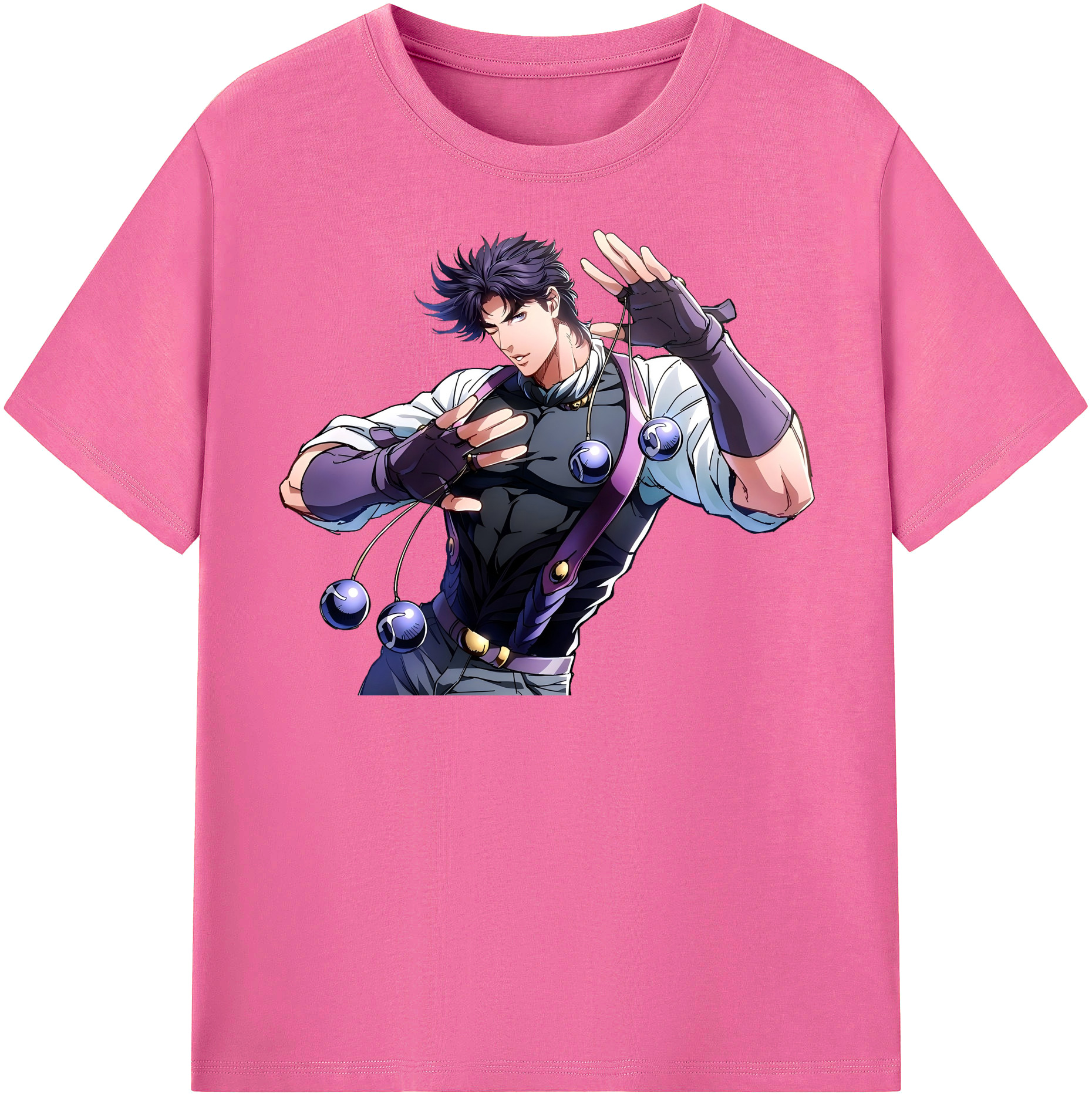 （画像用） ジョジョの奇妙な冒険 JoJo's Bizarre Adventure レディースカジュアルプリントTシャツ（綿100％）